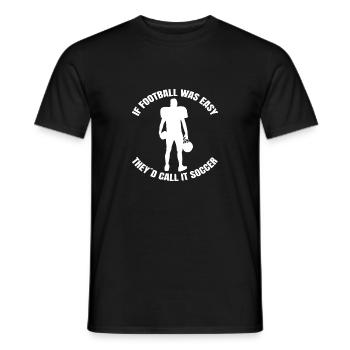 Fan de football américain - T-shirt homme - noir - Devant - AI Model Male 178 light (178cm)