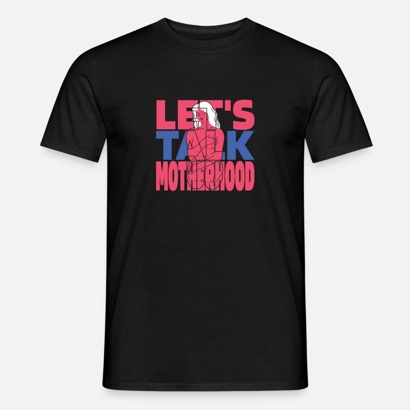 Mom Mutter Mutterschaft - Männer T-Shirt - Schwarz