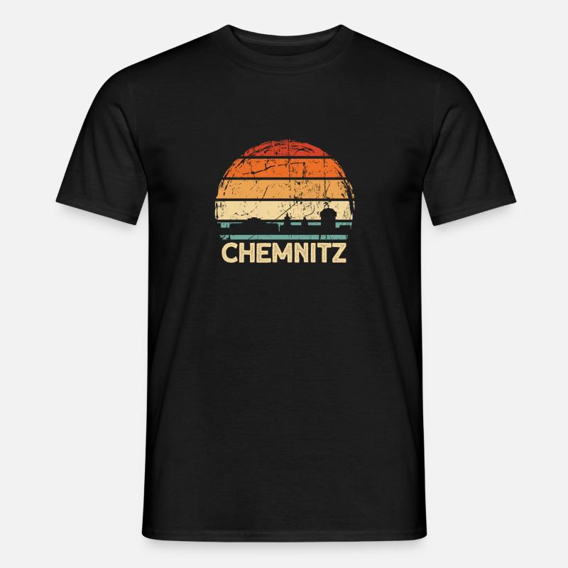 Chemnitz - Männer T-Shirt - Schwarz