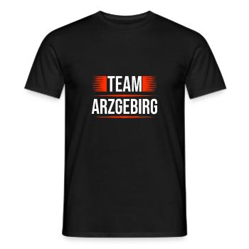 Team Arzgebirg - Männer T-Shirt - Schwarz - Vorne - AI Model Male 178 light (178cm)