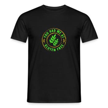 Gluten-free Funny - Men's T-Shirt - black - Front - AI Model Male 178 light (178cm)