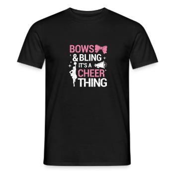 Saluts et bling be a cheer thing funny Cheer - T-shirt homme - noir - Devant - AI Model Male 178 light (178cm)