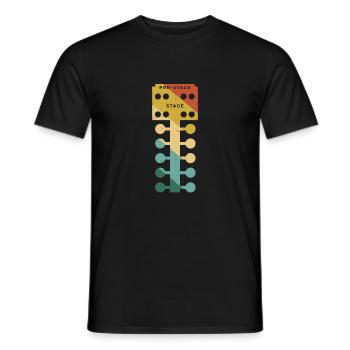Drag Racing Race Car Retro Vintage - Männer T-Shirt - Schwarz - Vorne - AI Model Male 178 light (178cm)