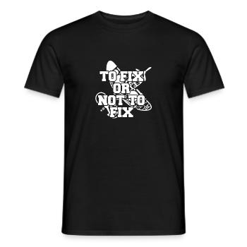 Airplane mechanic funny - Men's T-Shirt - black - Front - AI Model Male 178 light (178cm)