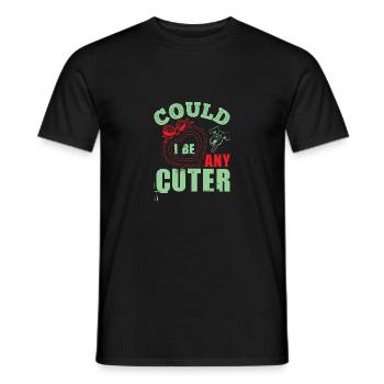 POURRAIS-JE ÊTRE UN CHIEN PLUS MIGNON - T-shirt homme - noir - Devant - AI Model Male 178 light (178cm)