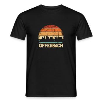 Offenbach - Männer T-Shirt - Schwarz - Vorne - AI Model Male 178 light (178cm)