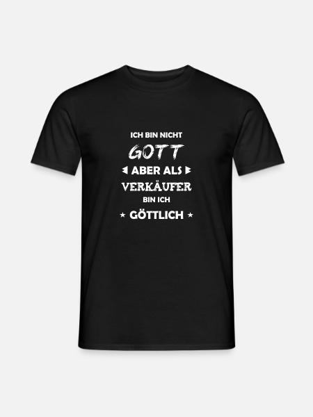 Verkäufer Geschenk Spruch - Männer T-Shirt - Schwarz