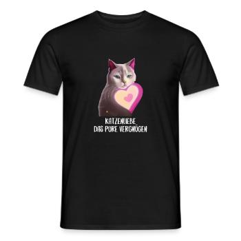 Katzen Sprüche Katzenmotiv Katzenliebhaber Gift - Männer T-Shirt - Schwarz - Vorne - AI Model Male 178 light (178cm)