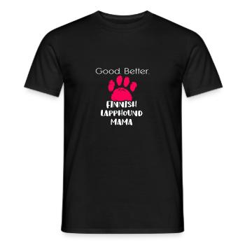 Finnish Lapphund - Men's T-Shirt - black - Front - AI Model Male 178 light (178cm)