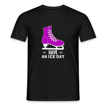 Avoir un patineur artistique de jour de glace - T-shirt homme - noir - Devant - AI Model Male 178 light (178cm)