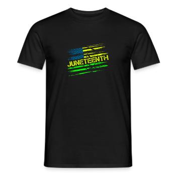 Celebrate Juneteenth USA Amerika Afrikanische Frau - Männer T-Shirt - Schwarz - Vorne - AI Model Male 178 light (178cm)