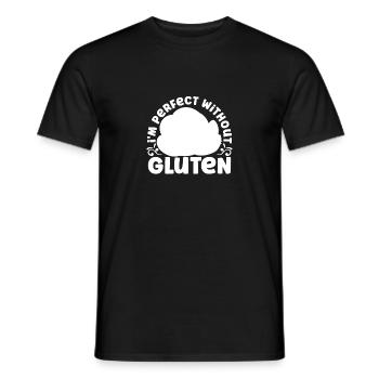 Gluten Free Cat - Men's T-Shirt - black - Front - AI Model Male 178 light (178cm)