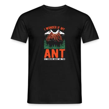 Ameisen Ameisenfarm Ameisenhaufen Feuerameisen - Männer T-Shirt - Schwarz - Vorne - AI Model Male 178 light (178cm)
