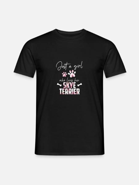 Skye Terrier - Männer T-Shirt - Schwarz