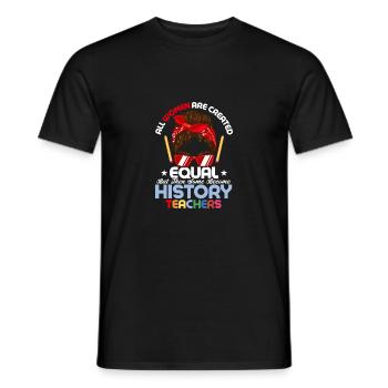 Become History Teachers Education Professor - Men's T-Shirt - black - Front - AI Model Male 178 light (178cm)