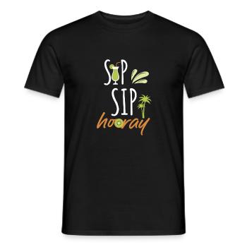Urlaub und Sommerzeit - Männer T-Shirt - Schwarz - Vorne - AI Model Male 178 light (178cm)