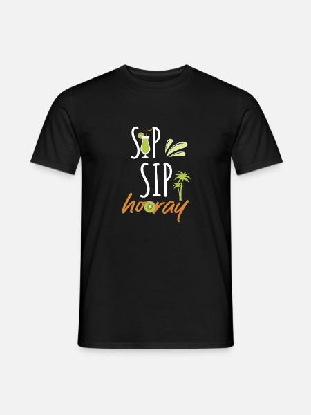 Urlaub und Sommerzeit - Männer T-Shirt - Schwarz
