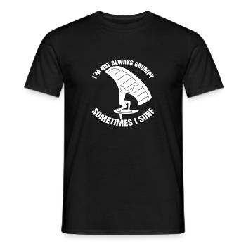 Windsurfing Kitesurfer Kitesurfing Windsurfer - Männer T-Shirt - Schwarz - Vorne - AI Model Male 178 light (178cm)