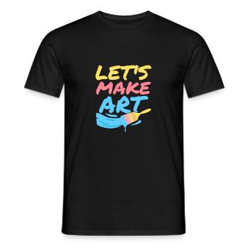 Faisons de la formation des professeurs d’art - T-shirt homme - noir - Devant - AI Model Male 178 light (178cm)
