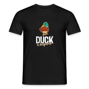 Funny & Cute Duck Design - Ducks - Men's T-Shirt - black - Front - AI Model Male 178 light (178cm)
