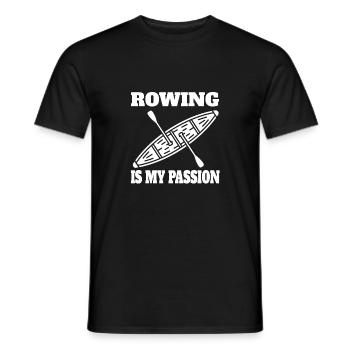 Ruderer Rudersport Ruderteam Rudern Ruderverein - Männer T-Shirt - Schwarz - Vorne - AI Model Male 178 light (178cm)