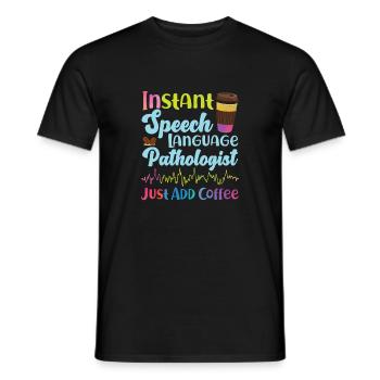 Speech Therapist Therapy Assistant - Männer T-Shirt - Schwarz - Vorne - AI Model Male 178 light (178cm)