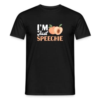 Speech Therapist Therapy Assistant - Men's T-Shirt - black - Front - AI Model Male 178 light (178cm)