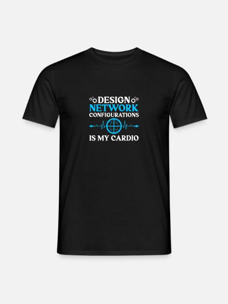 Computer-Netzwerktechnik Netzwerkingenieur - Männer T-Shirt - Schwarz