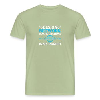 Computer Network Technology Network Engineer - Men's T-Shirt - sage - Front - AI Model Male 178 light (178cm)