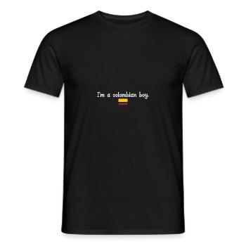 I'm a Colombian boy - Männer T-Shirt - Schwarz - Vorne - AI Model Male 178 light (178cm)