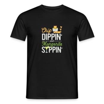 Chip Dippin' et Margarita Sippin Cinco De Mayo - T-shirt homme - noir - Devant - AI Model Male 178 light (178cm)
