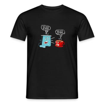 Knitting Knitter Coffee She Loves - Men's T-Shirt - black - Front - AI Model Male 178 light (178cm)