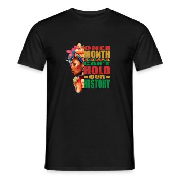 Mois de l’histoire des femmes noires et Juneteenth - T-shirt homme - noir - Devant - AI Model Male 178 light (178cm)