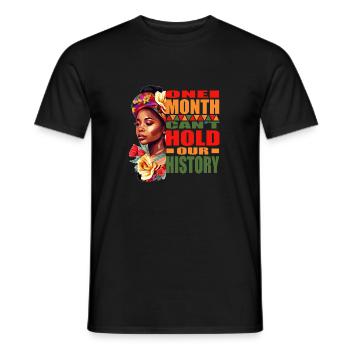 Black History - Juneteenth One Month Can’t Hold Ou - T-shirt homme - noir - Devant - AI Model Male 178 light (178cm)