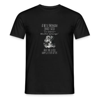 Zwergschnauzer - Männer T-Shirt - Schwarz - Vorne - AI Model Male 178 light (178cm)