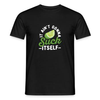 It won't suck itself mariachi lust - Men's T-Shirt - black - Front - AI Model Male 178 light (178cm)