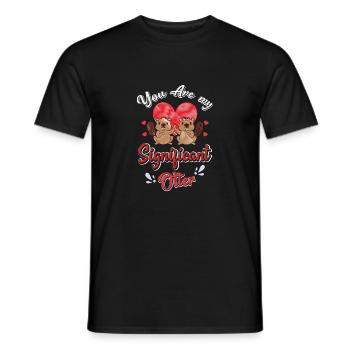 You are my better half - Men's T-Shirt - black - Front - AI Model Male 178 light (178cm)