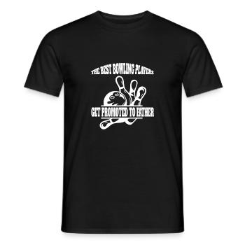 Bowling Vater Kegelverein Kegeln Dad Bowlingverein - Männer T-Shirt - Schwarz - Vorne - AI Model Male 178 light (178cm)
