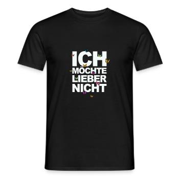 Bartleby the Schreiber - Ich möchte lieber nicht - Männer T-Shirt - Schwarz - Vorne - AI Model Male 178 light (178cm)