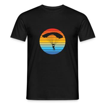 Paragleiter Gleitschirmfliegen Paragliding - Männer T-Shirt - Schwarz - Vorne - AI Model Male 178 light (178cm)