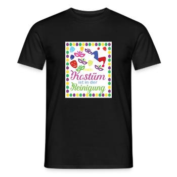 mein kostüm ist in der reinigung - Männer T-Shirt - Schwarz - Vorne - AI Model Male 178 light (178cm)