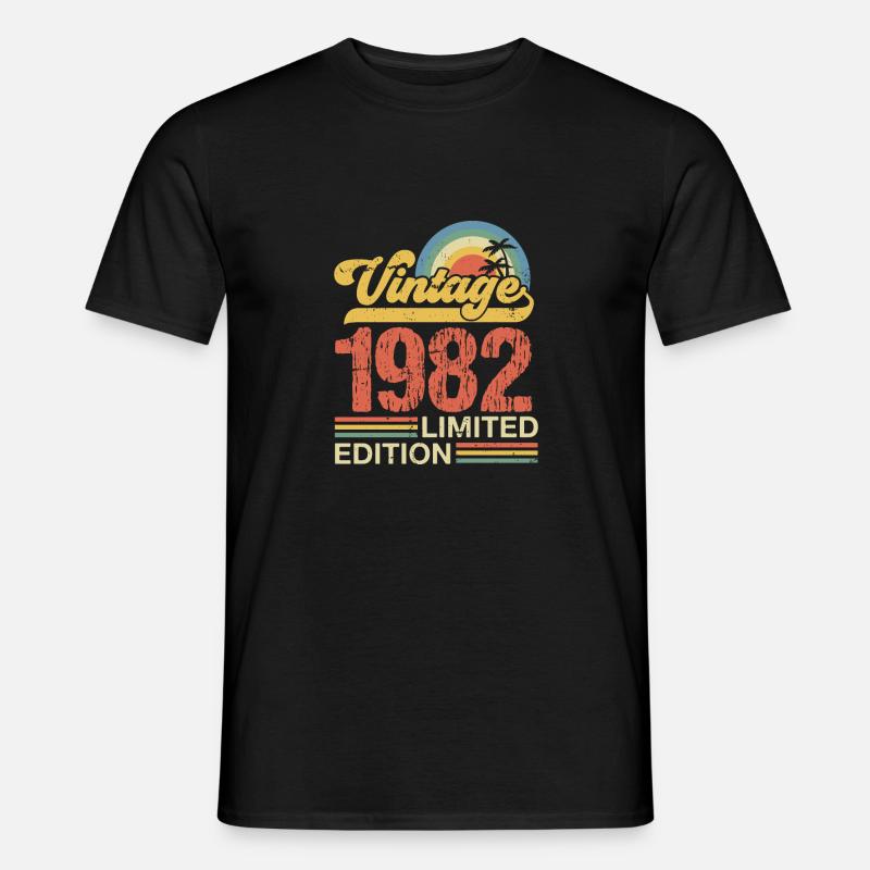 1982 - Männer T-Shirt - Schwarz