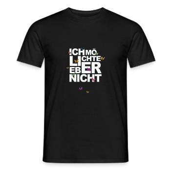 Bartleby der Schreiber - Ich möchte lieber nicht - Männer T-Shirt - Schwarz - Vorne - AI Model Male 178 light (178cm)