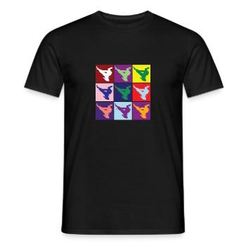 Karaté Rétro Cool | Karaté - T-shirt homme - noir - Devant - AI Model Male 178 light (178cm)