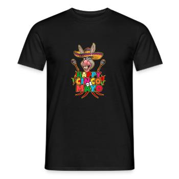 Cinco De Mayo Donkey - T-shirt homme - noir - Devant - AI Model Male 178 light (178cm)