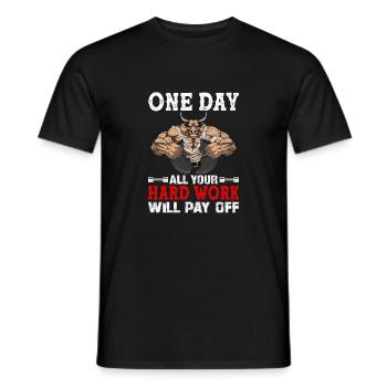 Eines Tages ... - Männer T-Shirt - Schwarz - Vorne - AI Model Male 178 light (178cm)