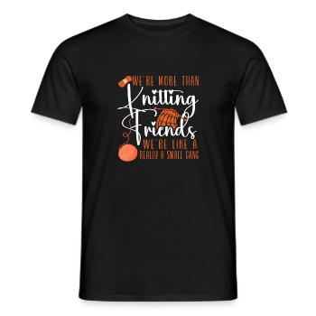 Tricoter Tricoter Nous sommes plus que - T-shirt homme - noir - Devant - AI Model Male 178 light (178cm)