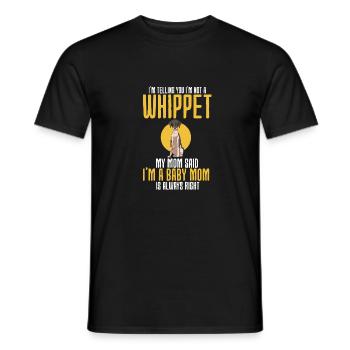 Whippet - Men's T-Shirt - black - Front - AI Model Male 178 light (178cm)