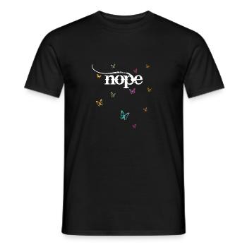 NOPE - ne soyez pas un béni-oui-oui! - T-shirt homme - noir - Devant - AI Model Male 178 light (178cm)