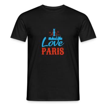 J’AIME PARIS - T-shirt homme - noir - Devant - AI Model Male 178 light (178cm)